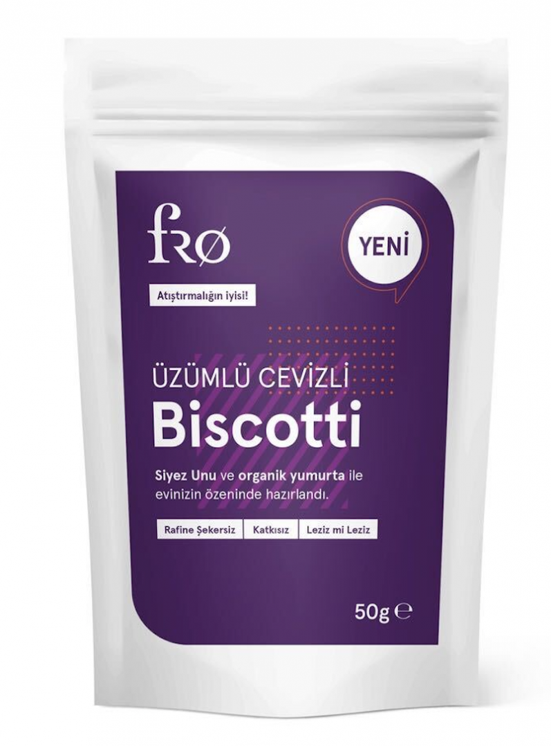 Fro Üzümlü Cevizli Biscotti